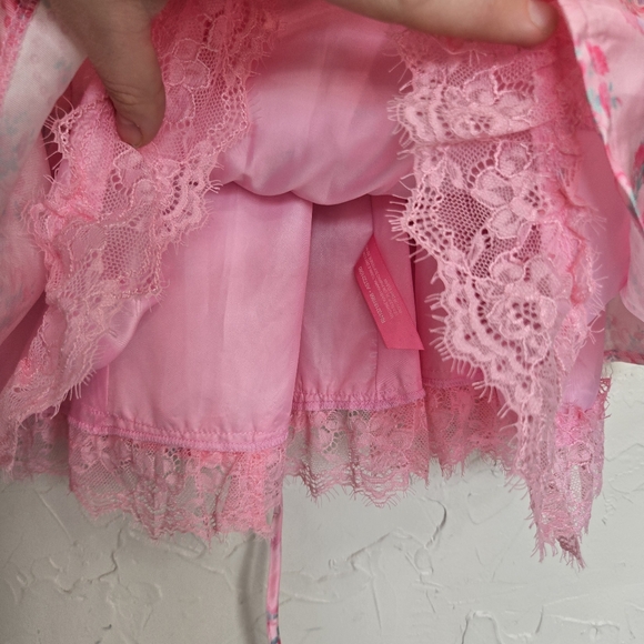 Sugar Thrillz Pink Floral Taffeta Corset Bow Dress, S - Picture 4 of 12